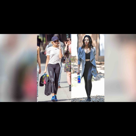 Alo yoga high waist Moto Leggings black Small - Picture 2 of 5